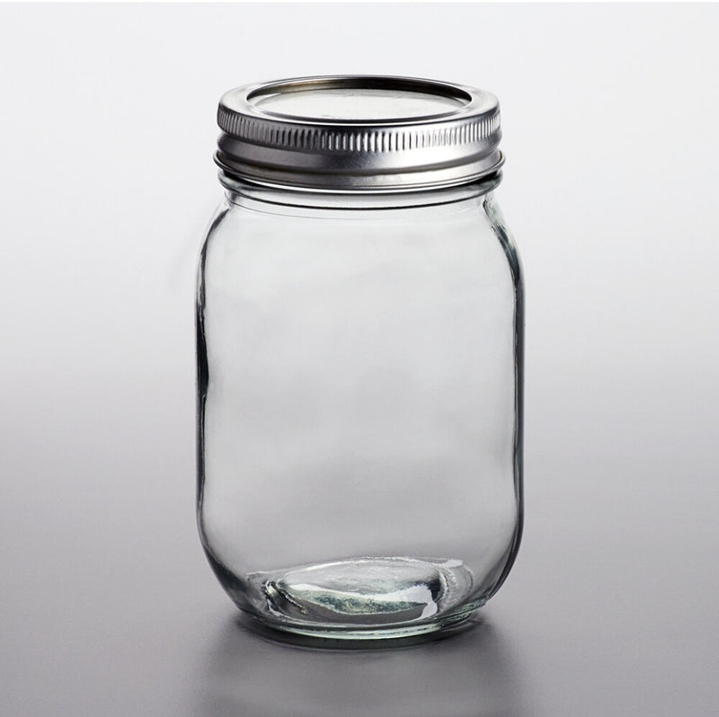 16 oz Glass Mason Jar ( Single) - Panjeribakery